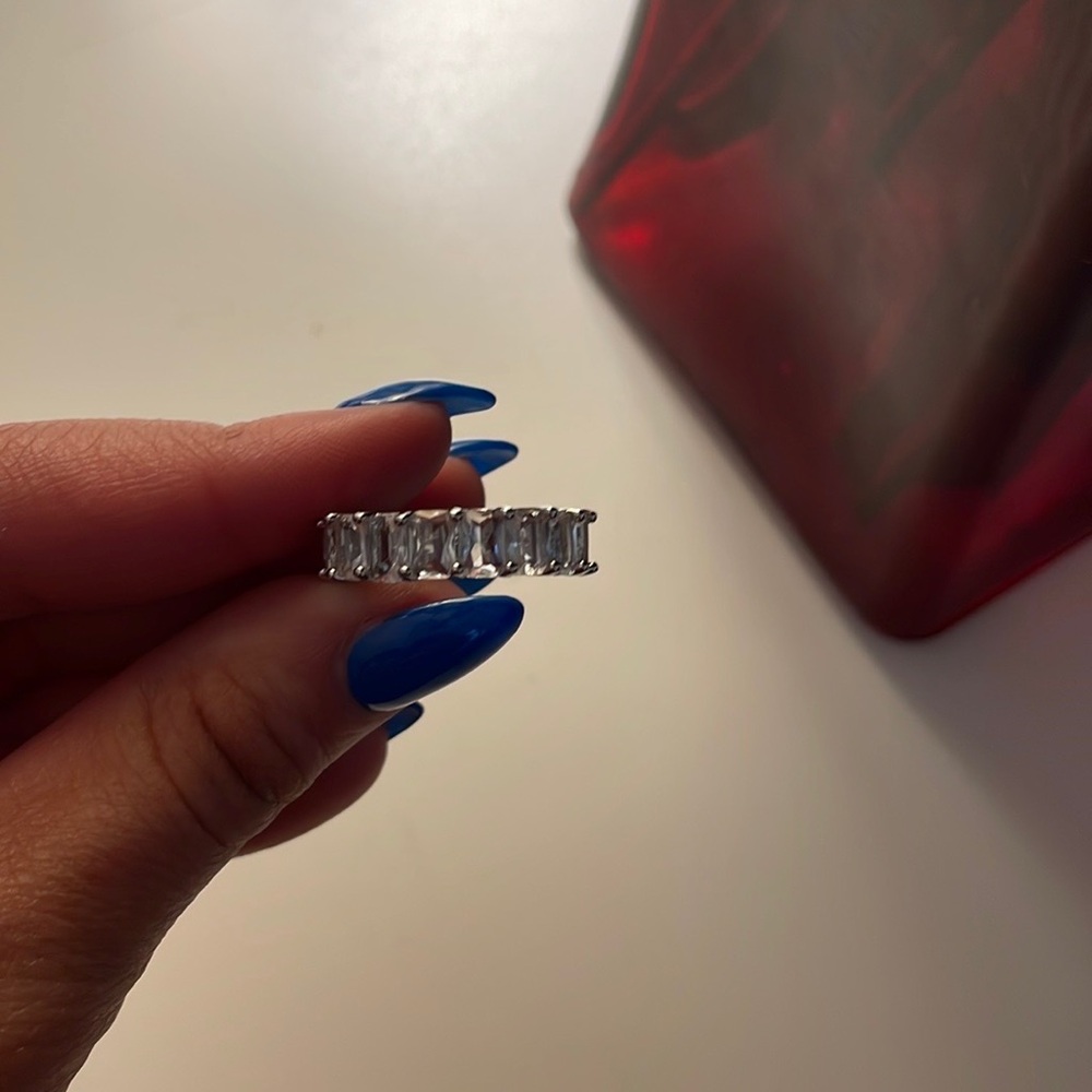 Sterling silver ring size 9.